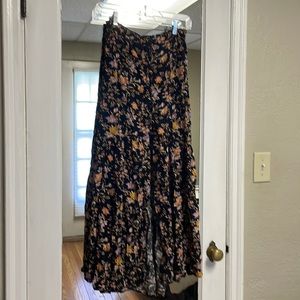 Floral maxi skirt